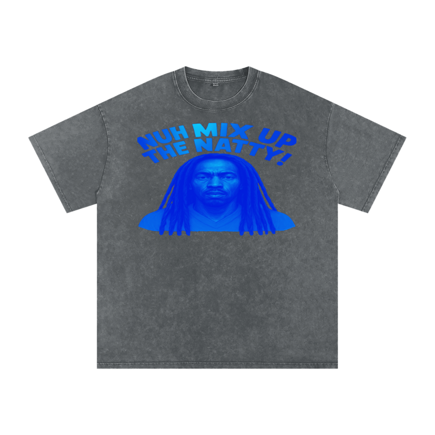 FZ Unisex Acid Wash Rasta Oversize Tee