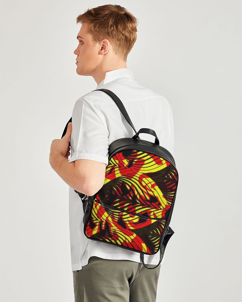 FZ AFRICAN PRINT Classic Faux Leather Backpack - FZwear