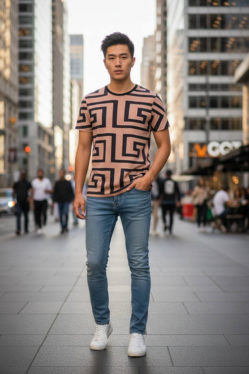 Asian male model lifestyle