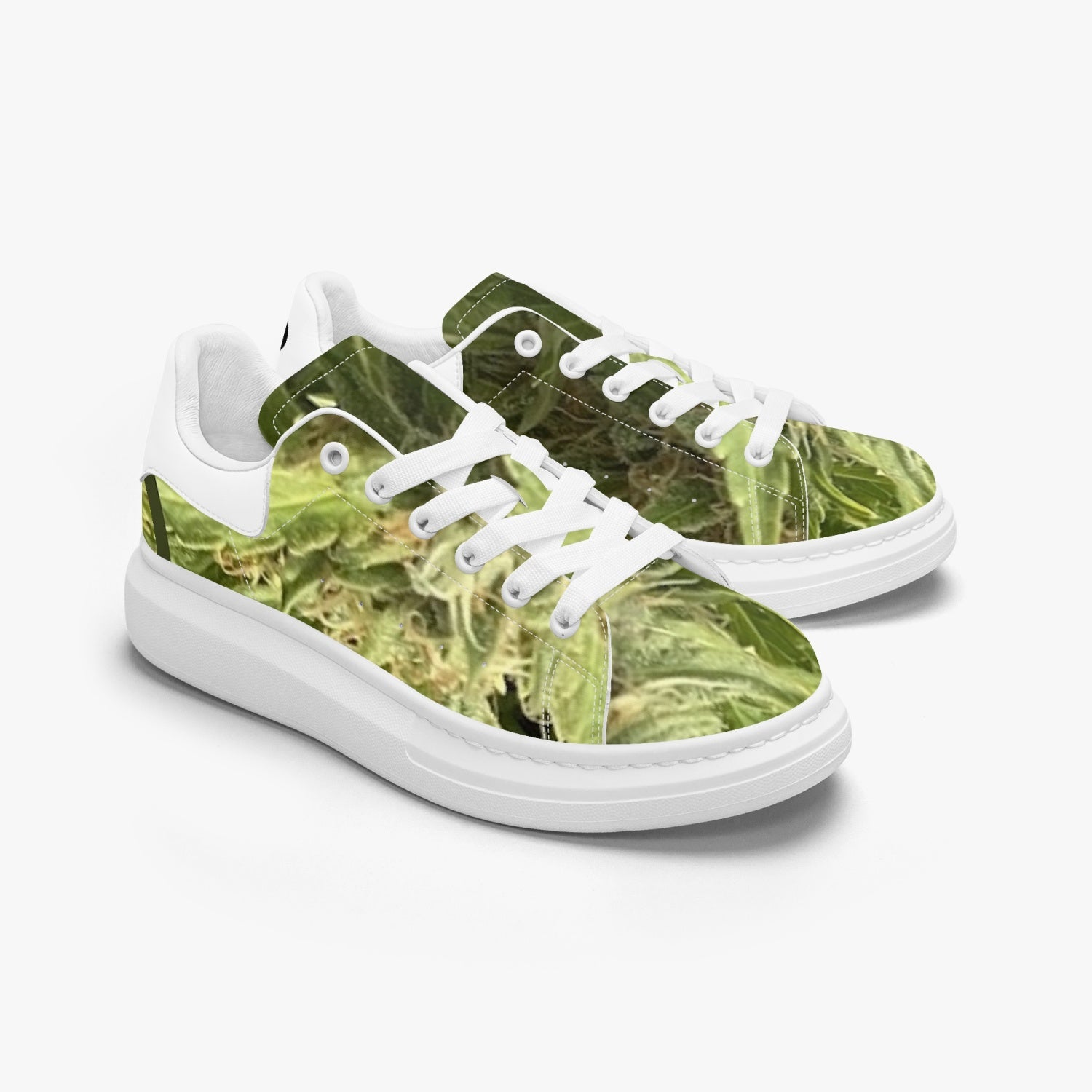FZ Unisex Weed Leather Oversized Sneakers - FZwear