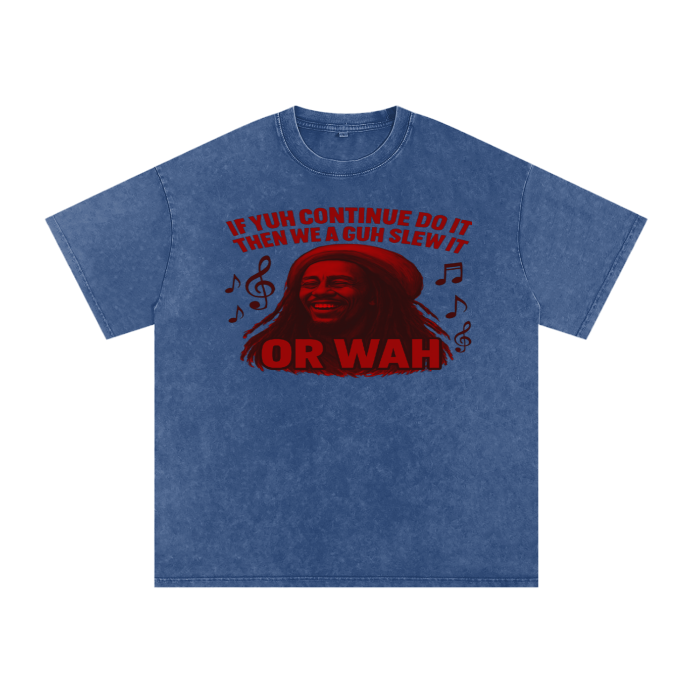 FZ Unisex "Or Wah" Acid Wash Oversize Tee
