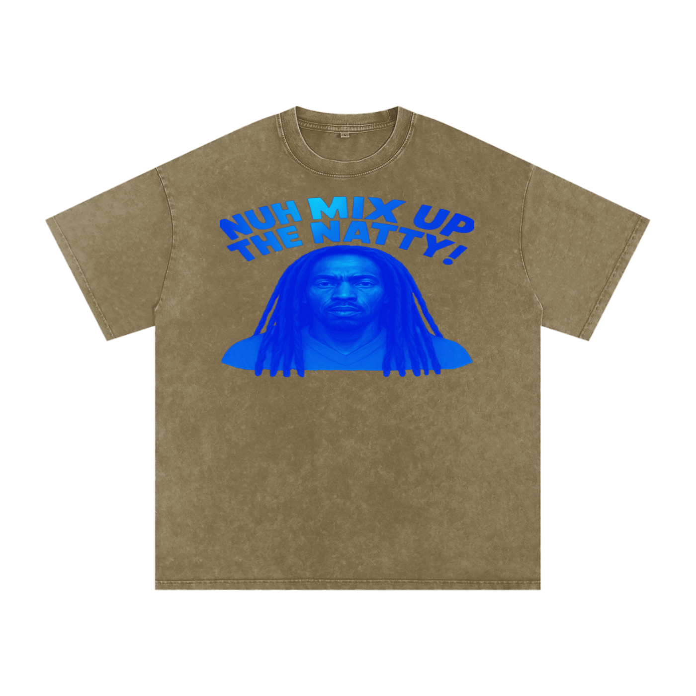 FZ Unisex Acid Wash Rasta Oversize Tee