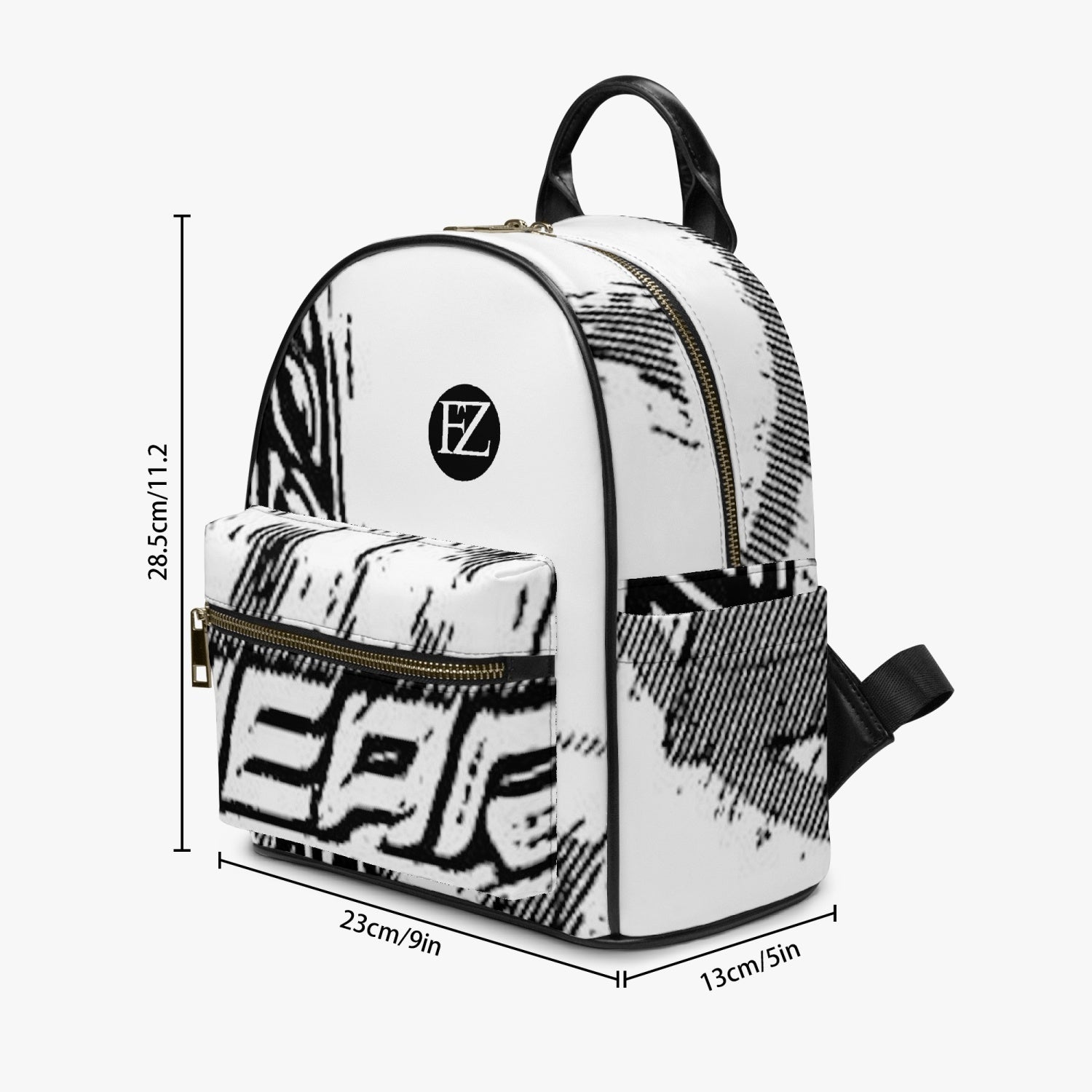 FZ Printed PU Backpack - FZwear
