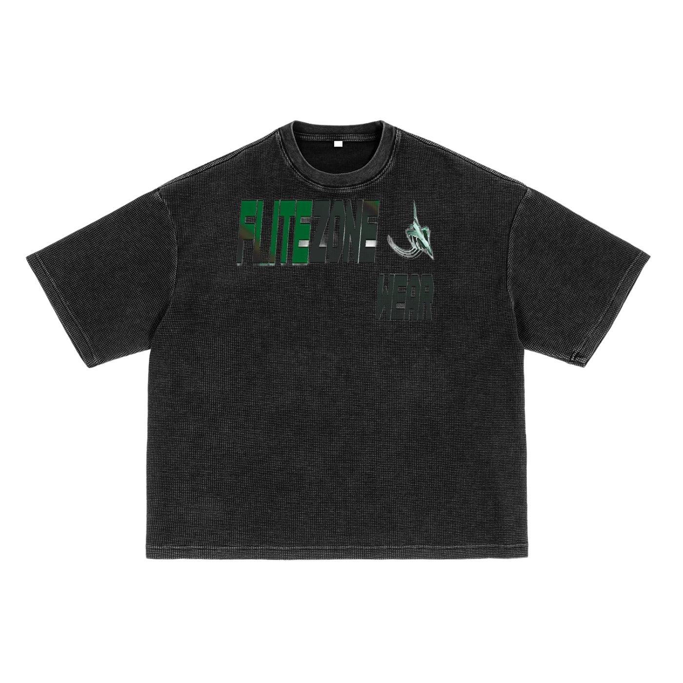 FZ Unisex Waffle-Texture Washed Boxy Tee