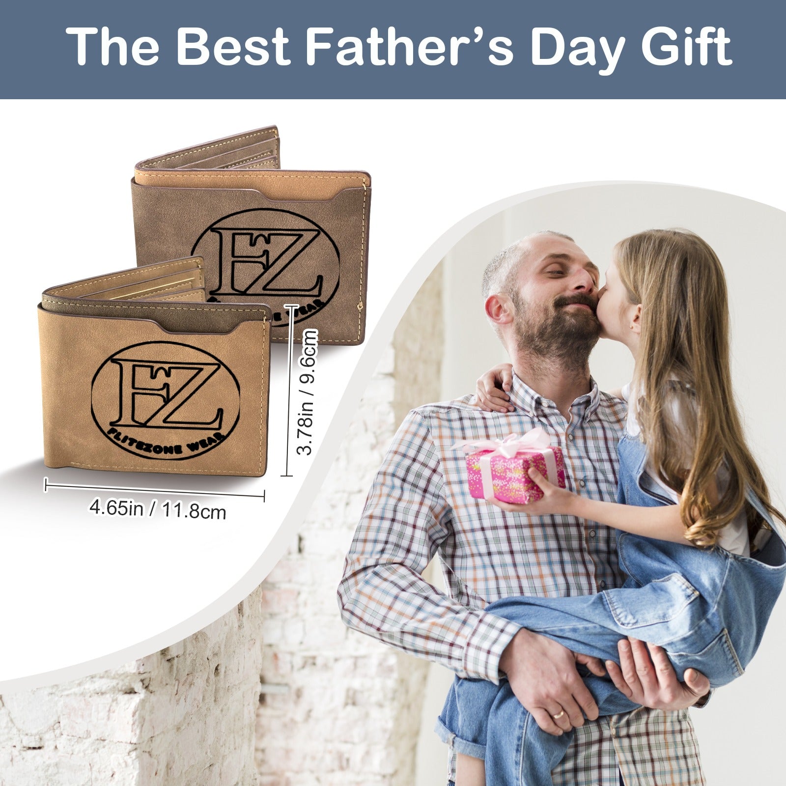 FZ Custom Engraved No Zipper Wallet