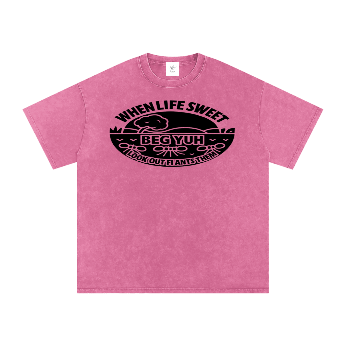 FZ Unisex Acid Wash Oversize Tee