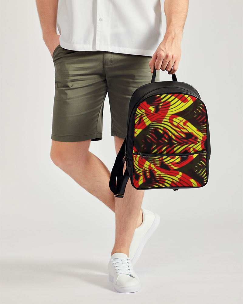 FZ AFRICAN PRINT Classic Faux Leather Backpack - FZwear