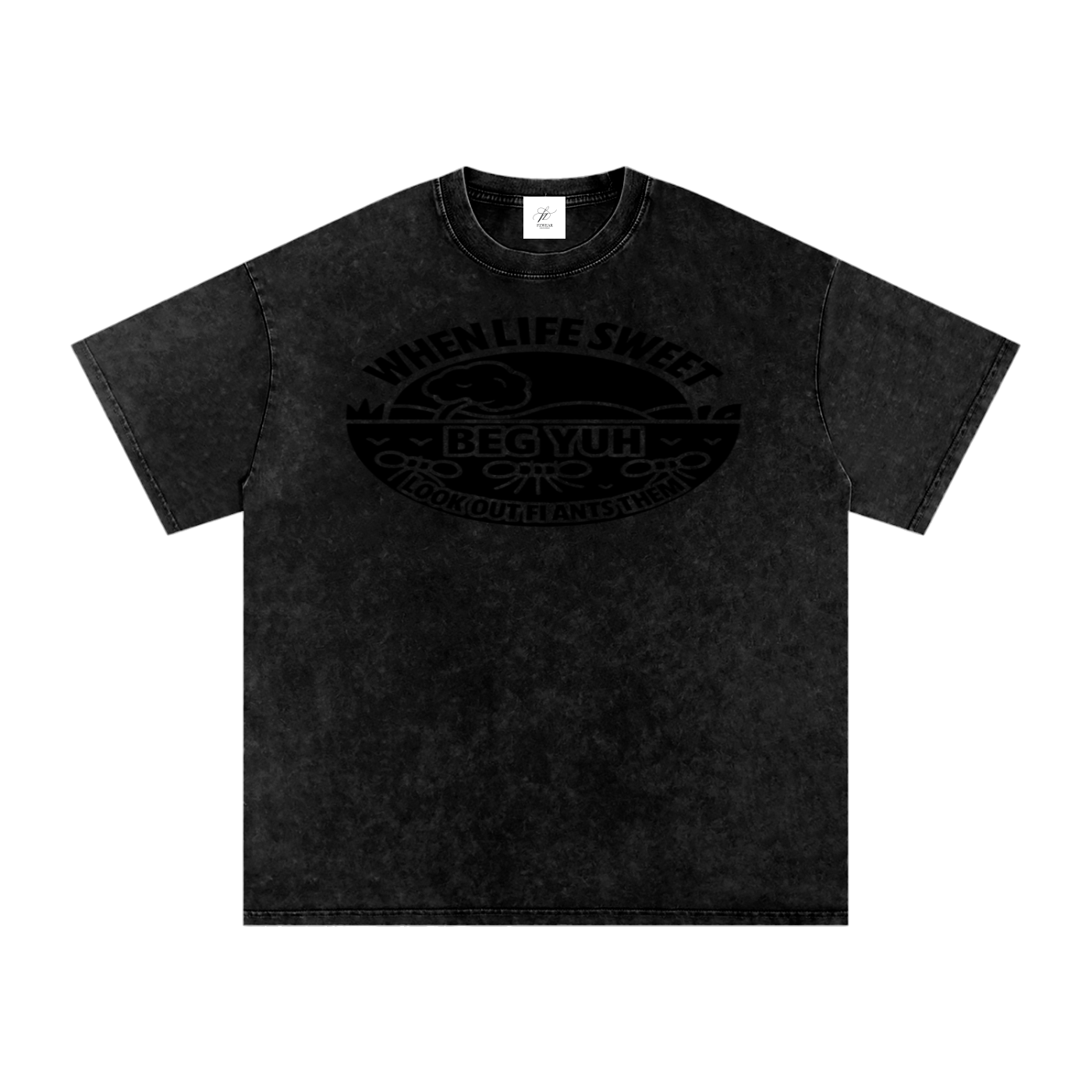 FZ Unisex Acid Wash Oversize Tee