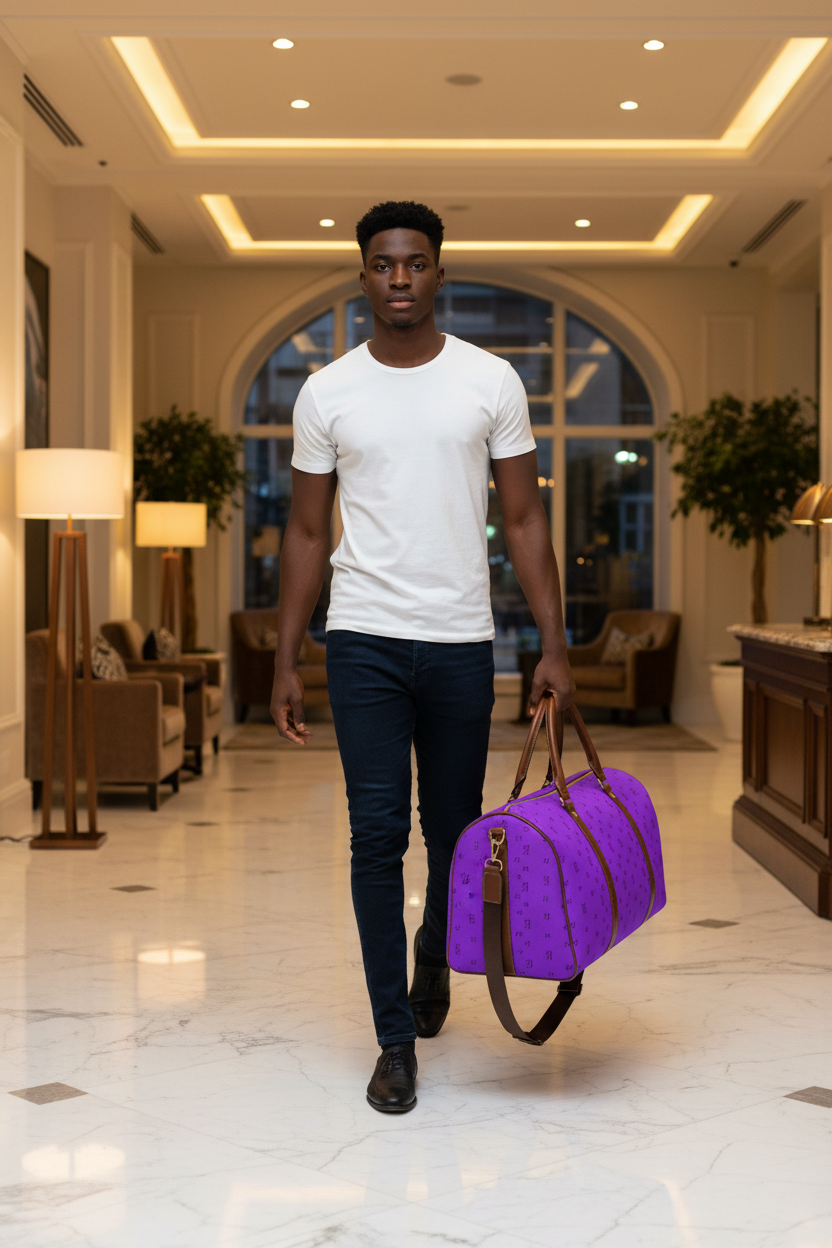 Black male model - Hotel Lobby