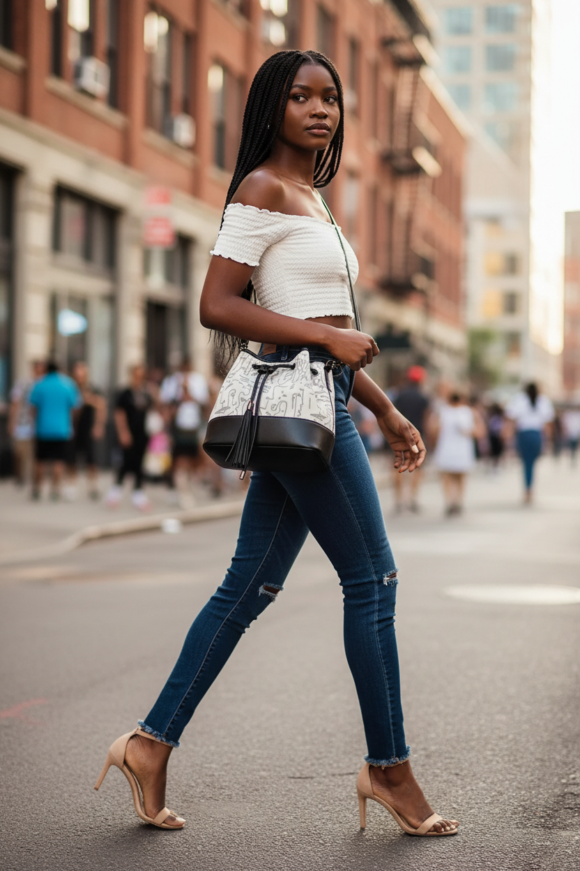 Black model - Crossbody - Urban Street