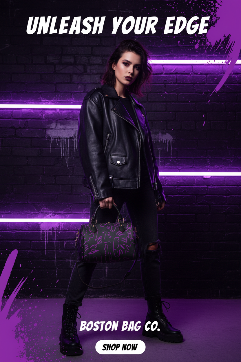 Black Purple Graffiti - Black Handles TikTok Ad