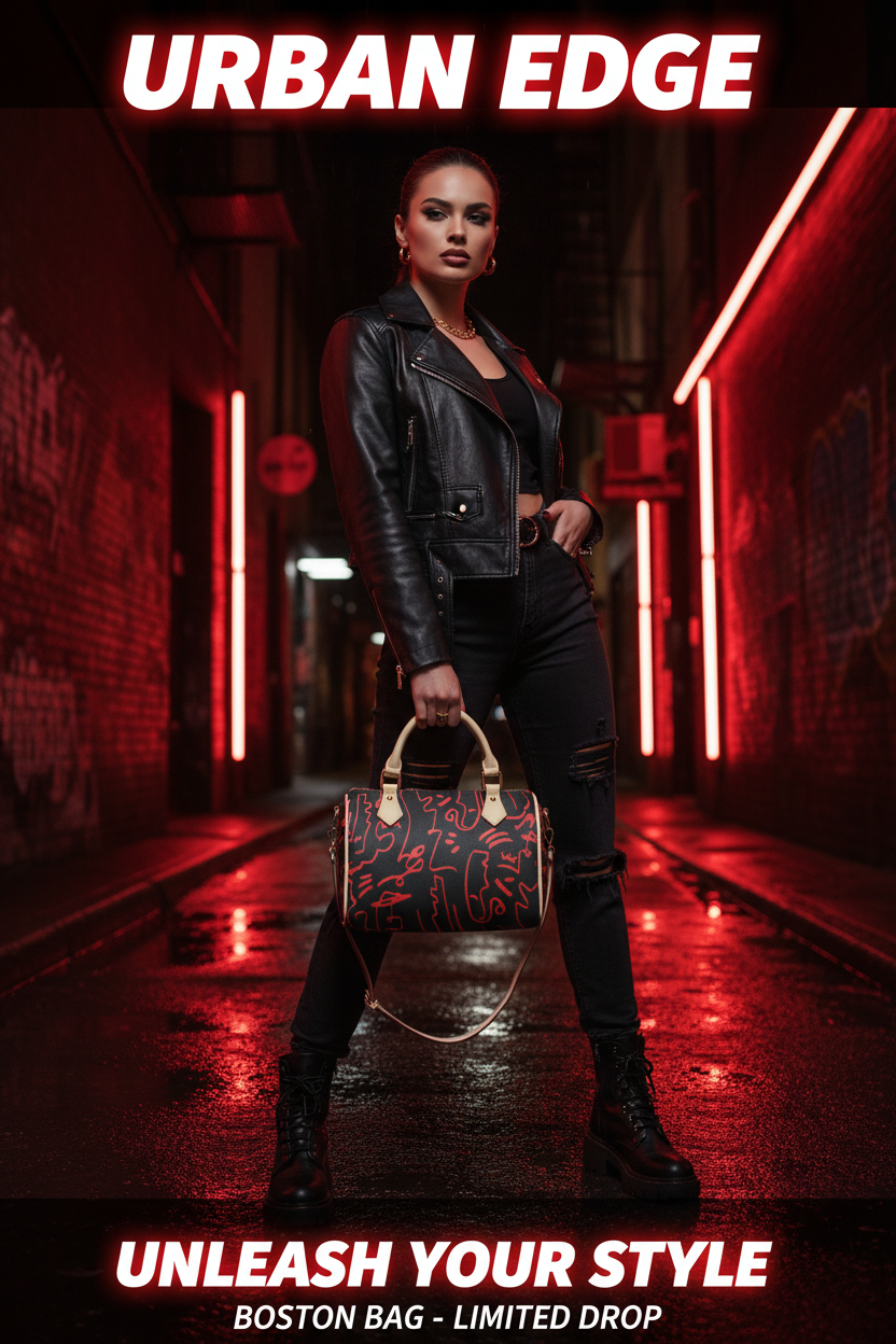 Black Red Graffiti - Cream Handles TikTok Ad