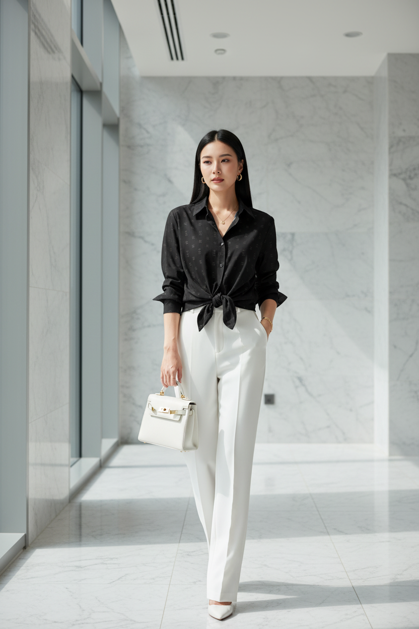 Black Shirt - Marble Interior