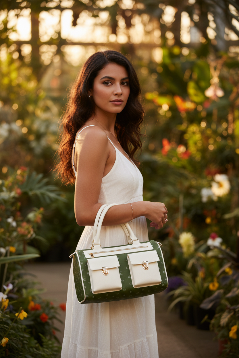 Botanical Garden - Dark Green Baguette