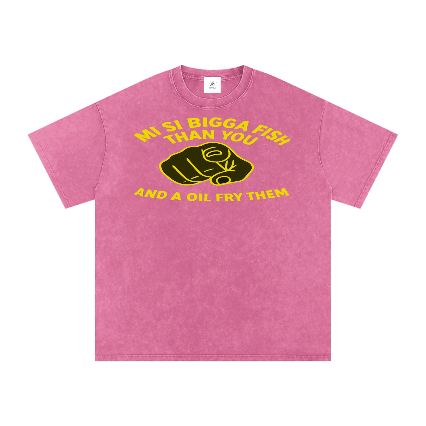FZ Unisex Acid Wash Fry Oversize Tee