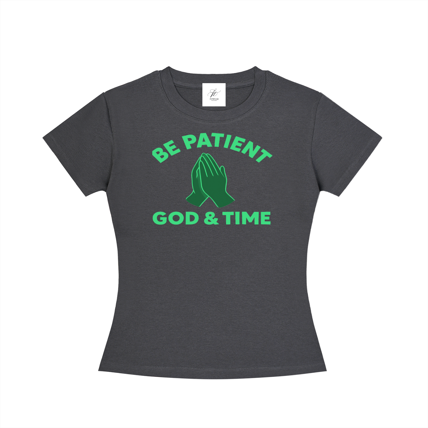 FZ Women's Slim Fit God & Time Crewneck Tee