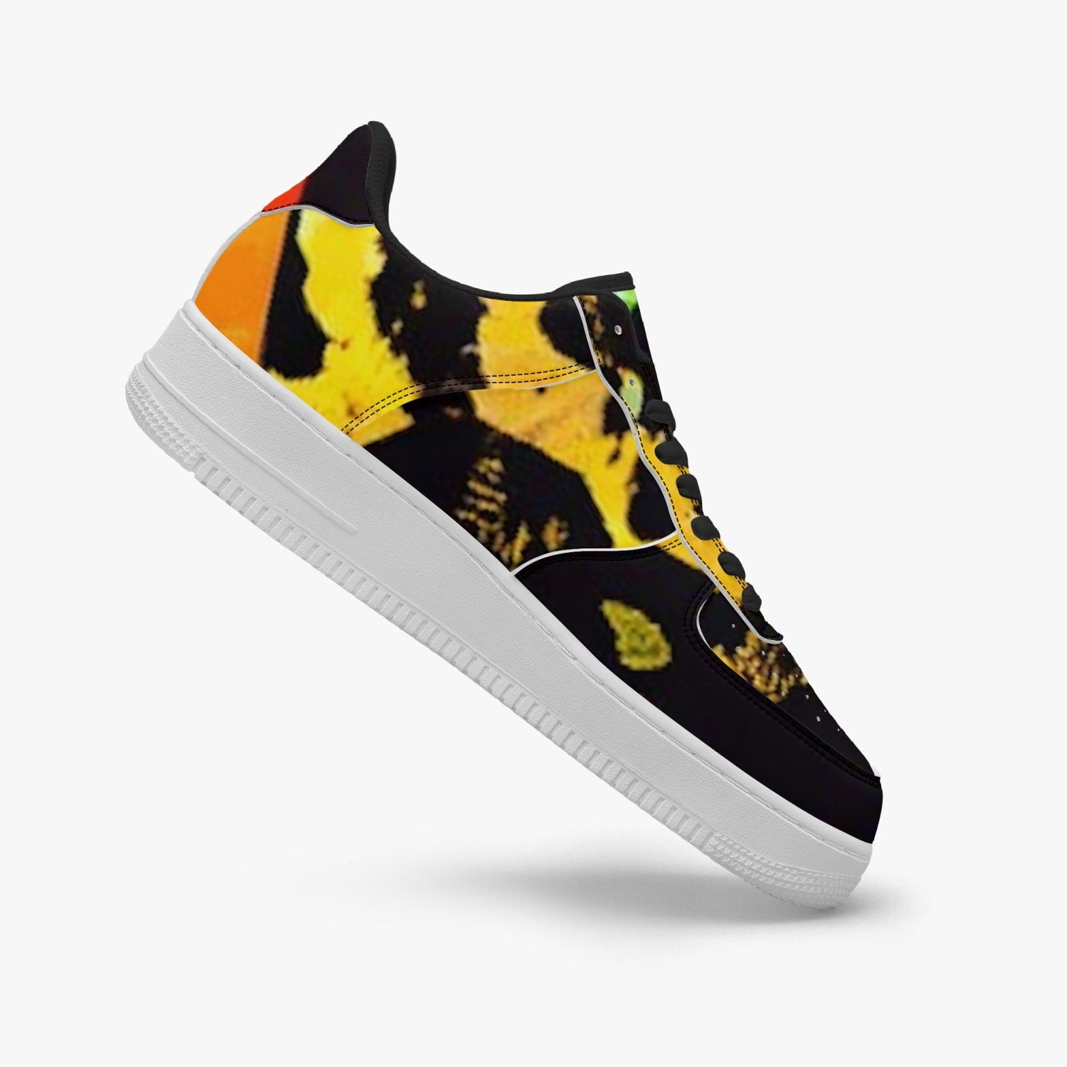 FZ Unisex African Print Low-Top Leather Sports Sneakers - FZwear