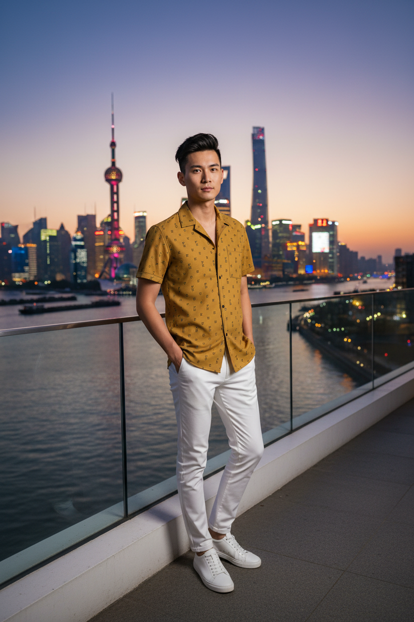 Chinese model - Shanghai Skyline