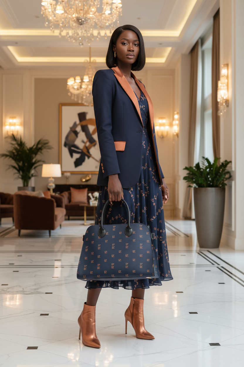 Copper Monogram Tote - Hotel