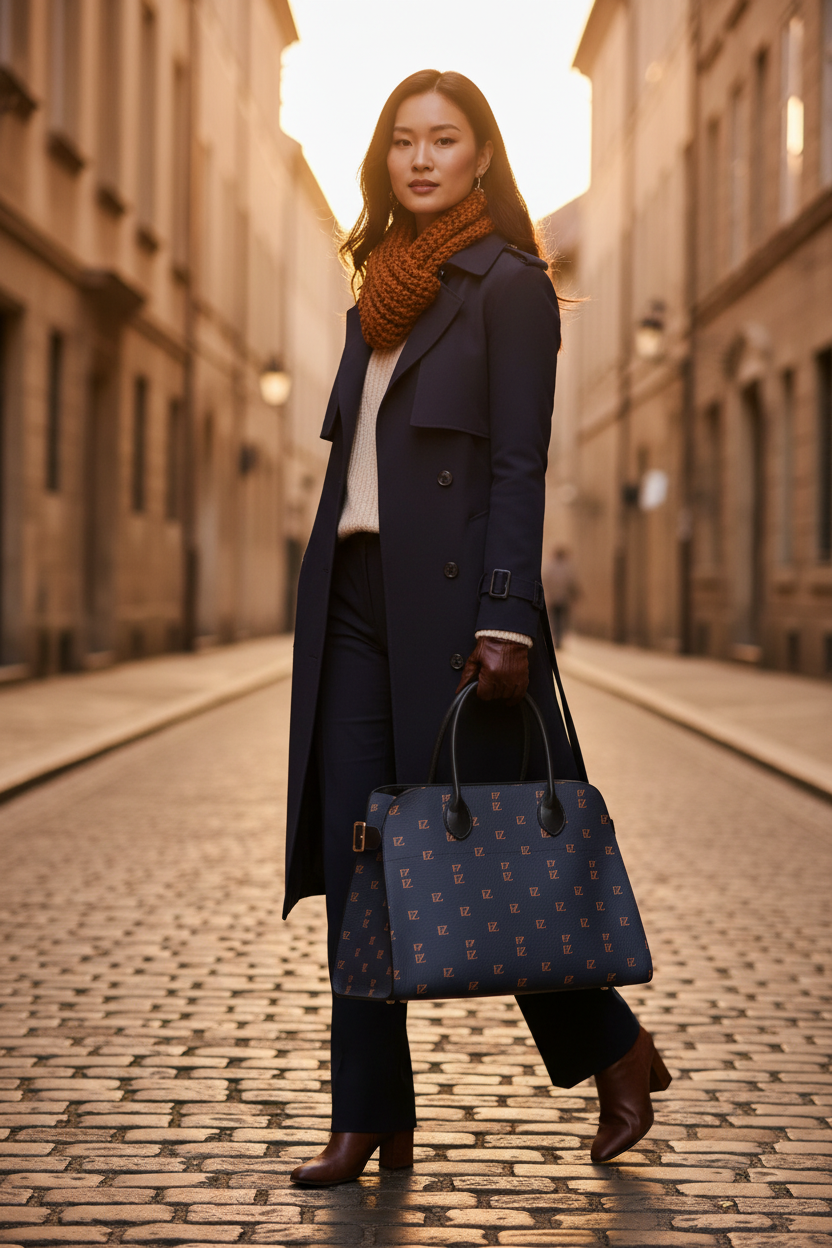 Copper Monogram Tote - Street