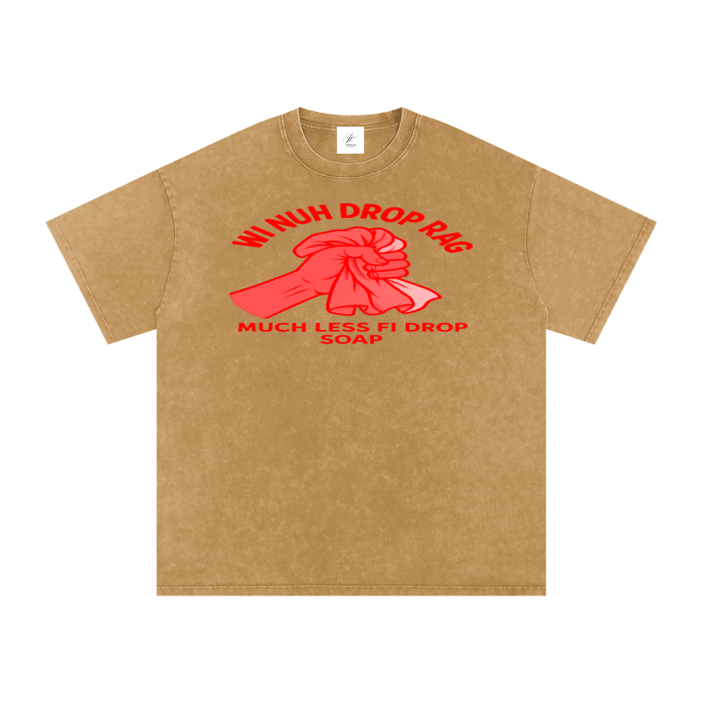FZ Unisex Acid Wash Rag Oversize Tee