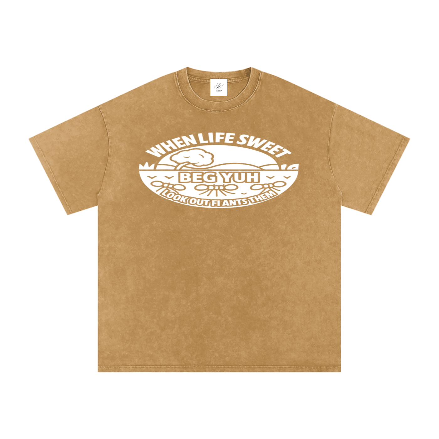 FZ Unisex Acid Wash Oversize Tee