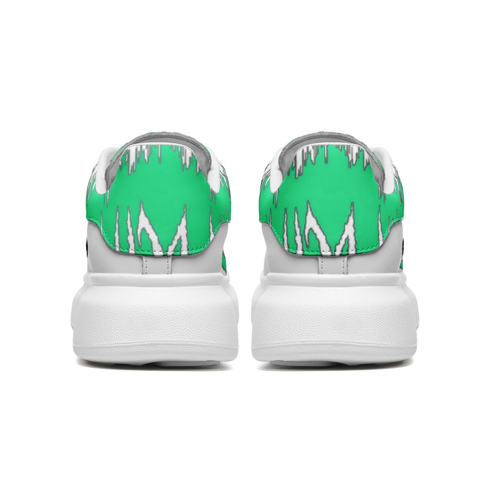 FZ Unisex Non Slip Lace Up Faux Leather Sneakers