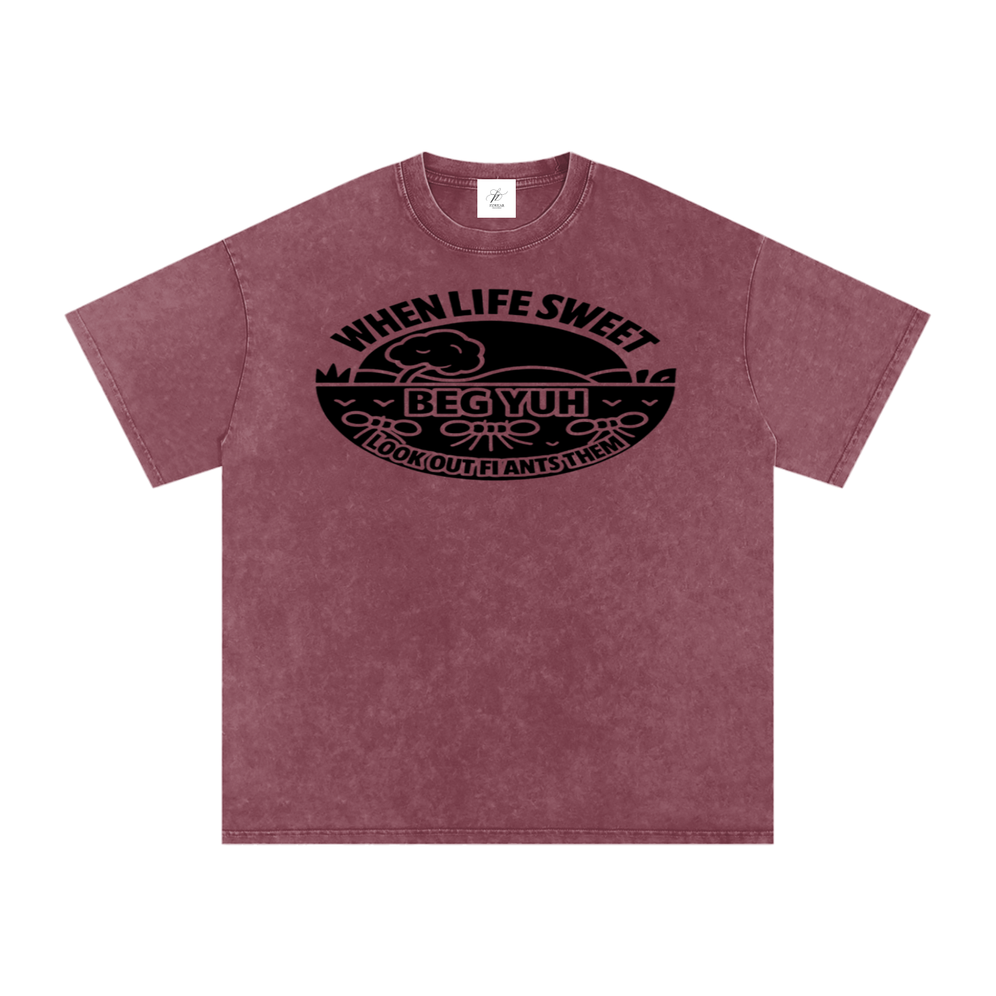 FZ Unisex Acid Wash Oversize Tee