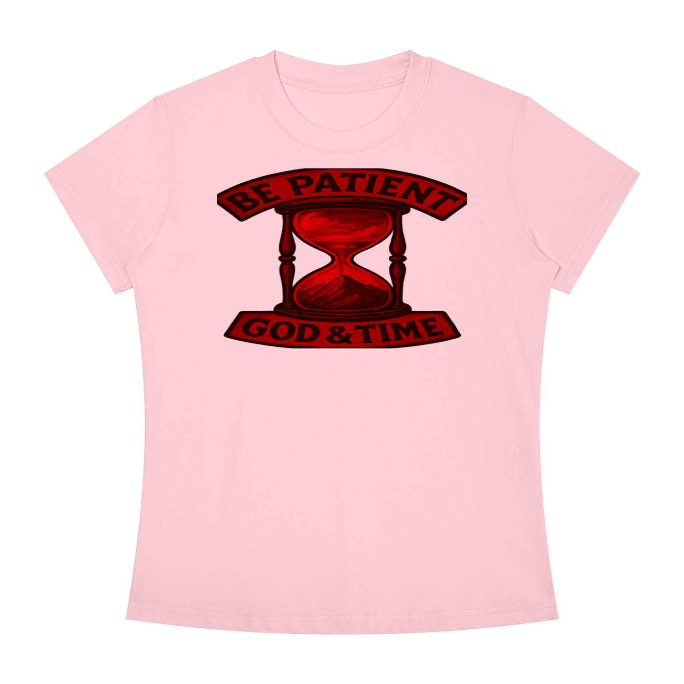 FZ Women's Slim Fit God & Time Crewneck Tee