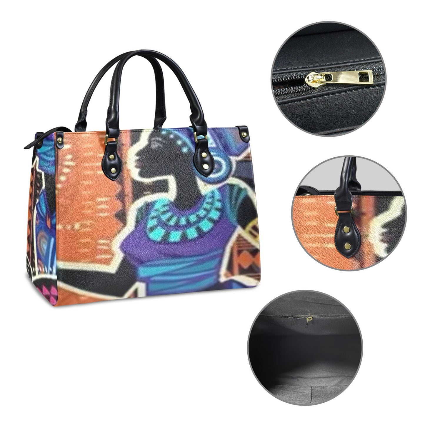 FZ Women's AF Print Handbag Custom Women's Handbag-Medium interestprint