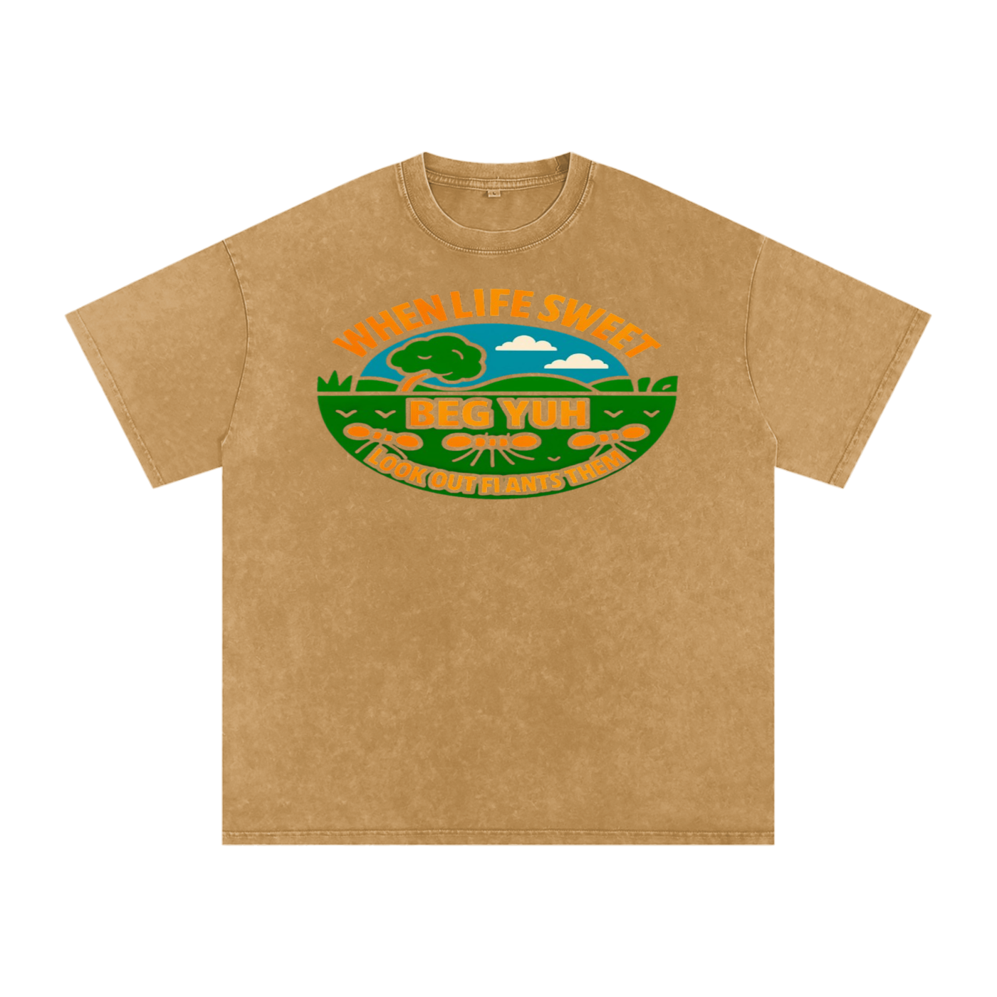 FZ Unisex Acid Wash Oversize Tee
