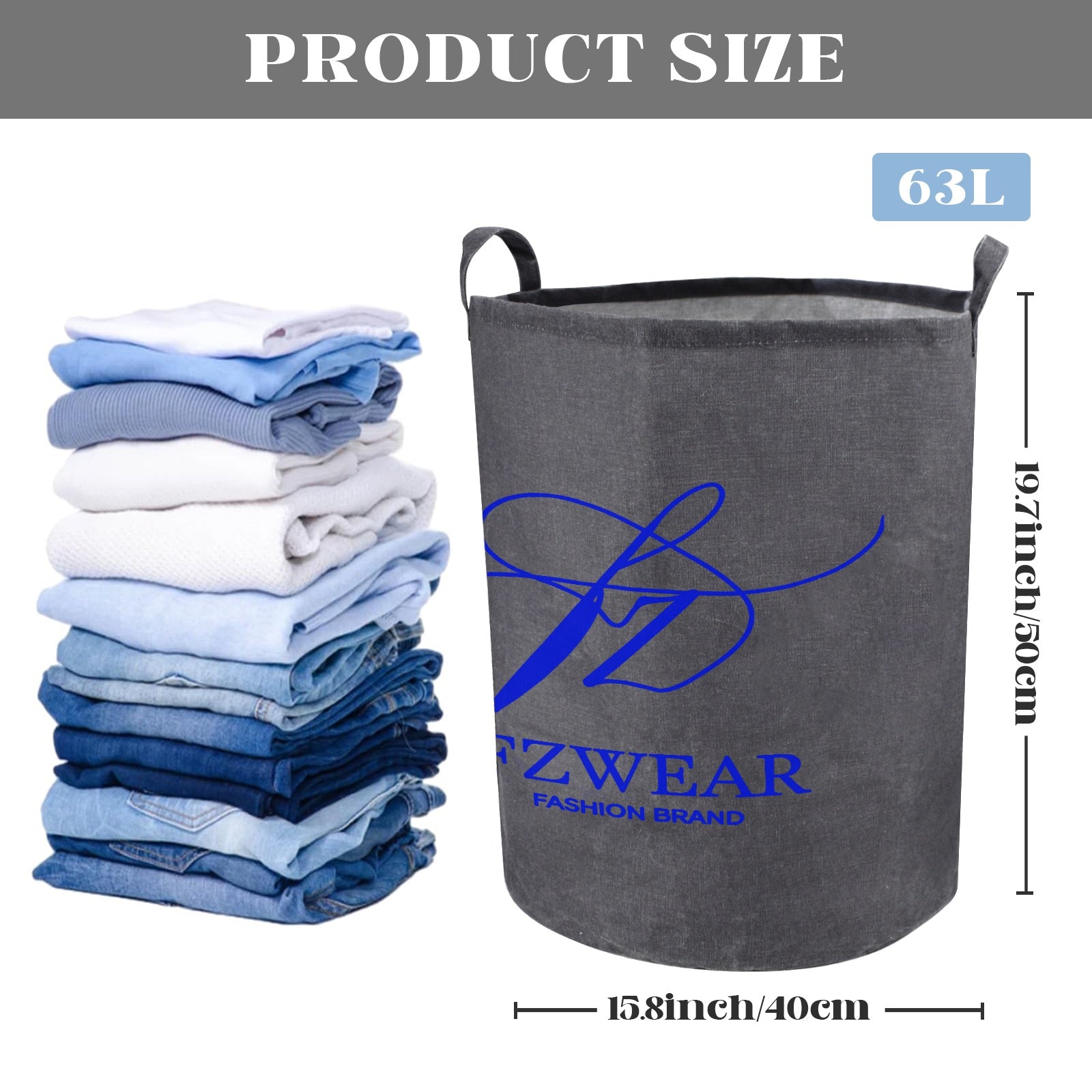 FZ Foldable Round Laundry Basket