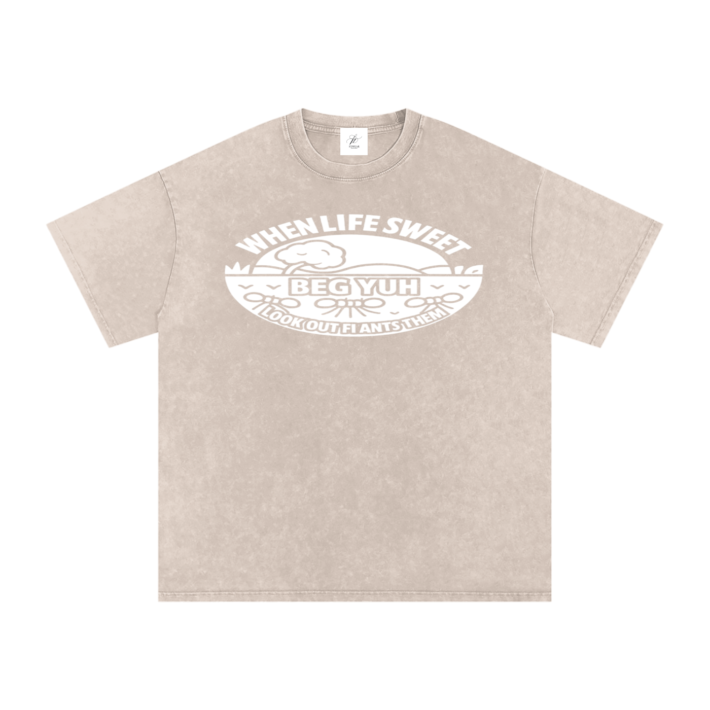 FZ Unisex Acid Wash Oversize Tee