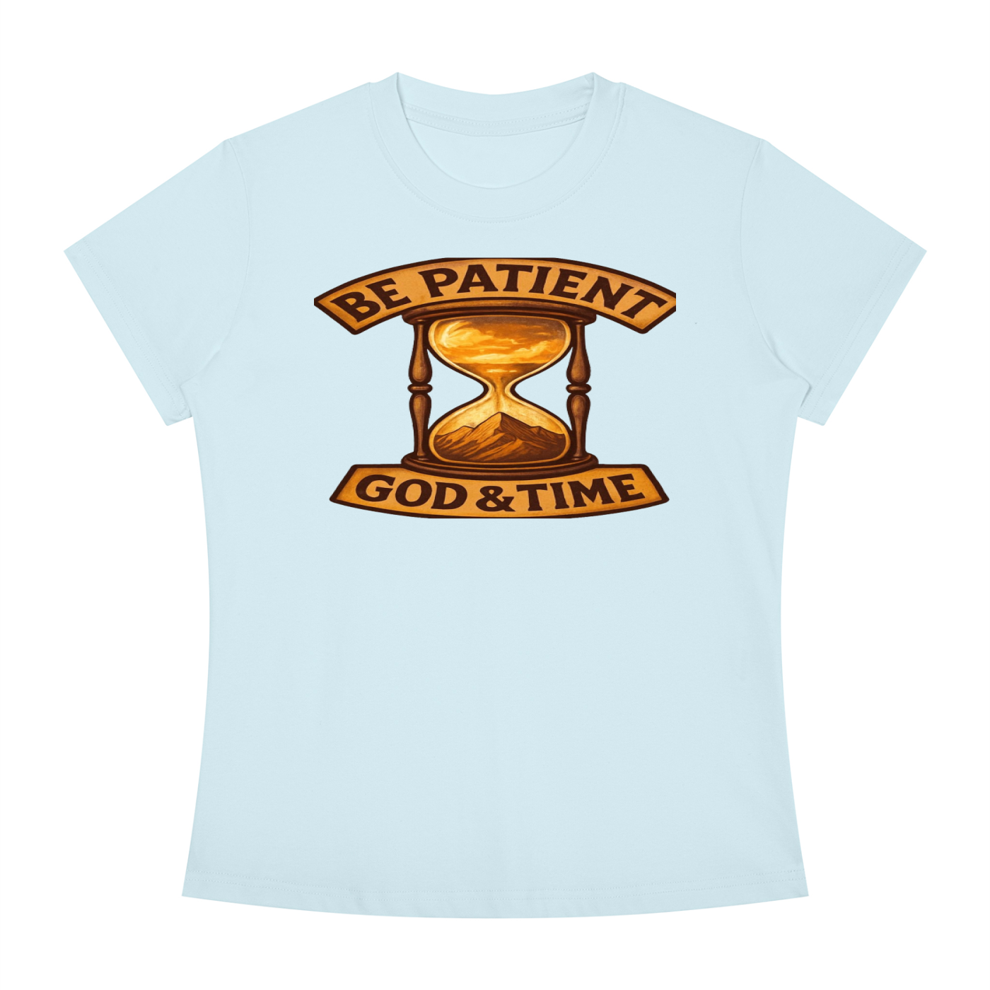FZ Women's Slim Fit God & Time Crewneck Tee