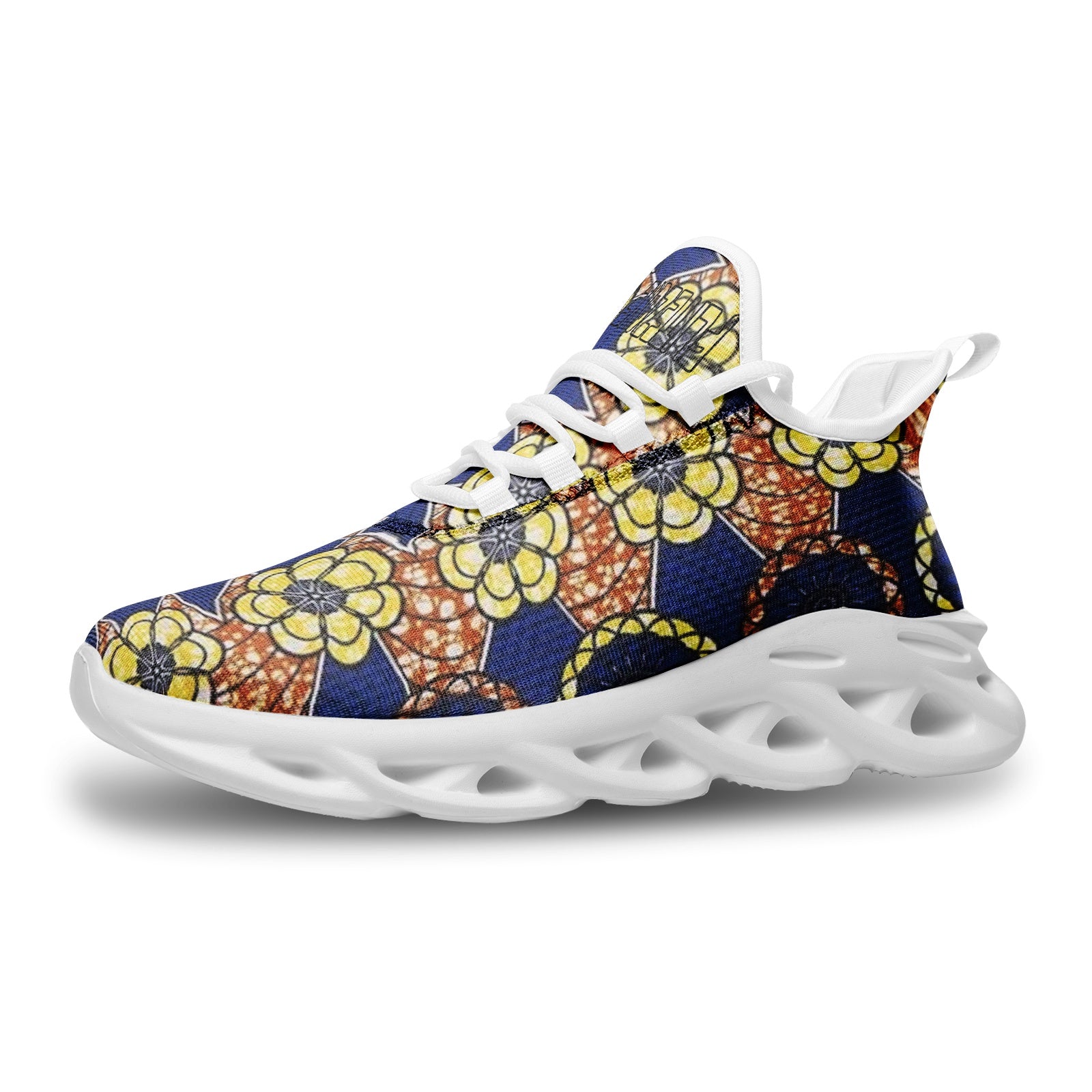 FZAfrican Print Unisex Bounce Mesh Knit Sneakers Printy6