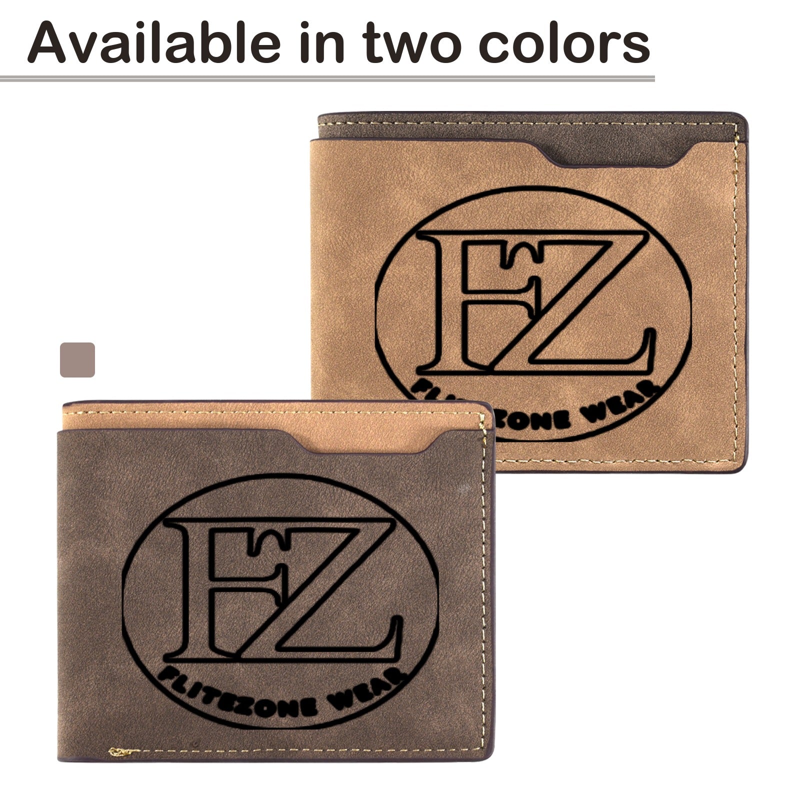 FZ Custom Engraved No Zipper Wallet