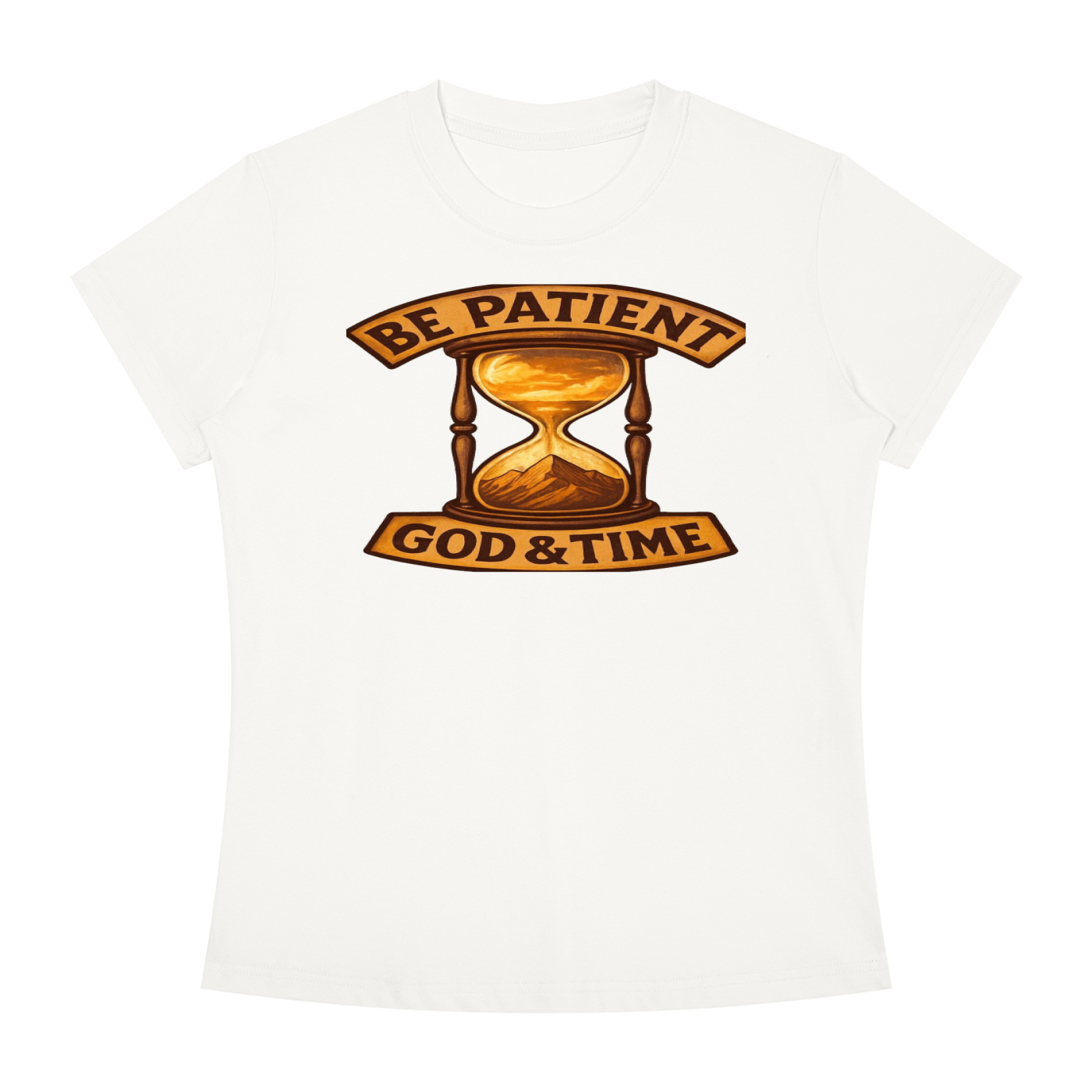 FZ Women's Slim Fit God & Time Crewneck Tee