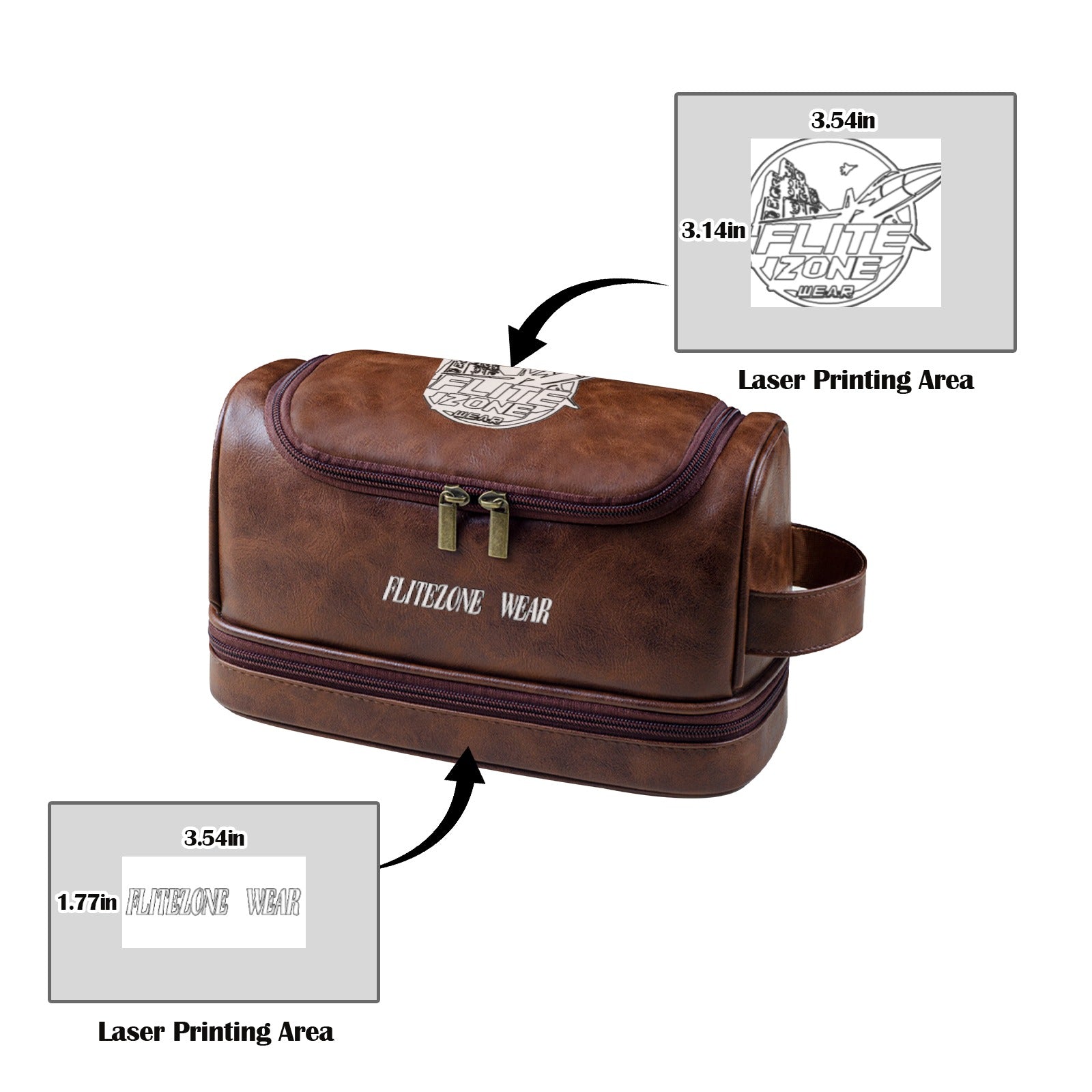 FZ Bistre PU Toiletry Bag - FZwear