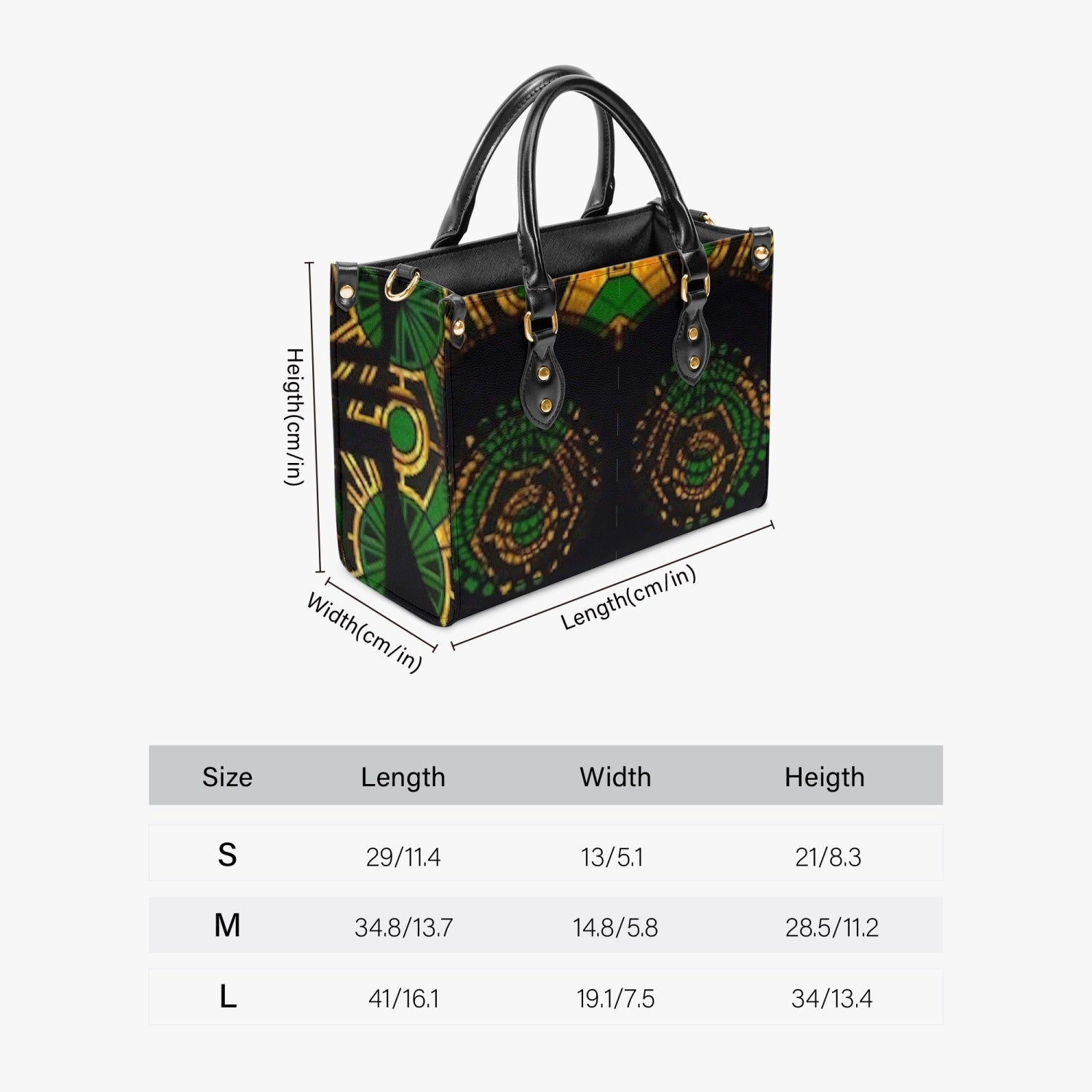 FZ Women's Concise Type African Print Tote Bag JetPrint
