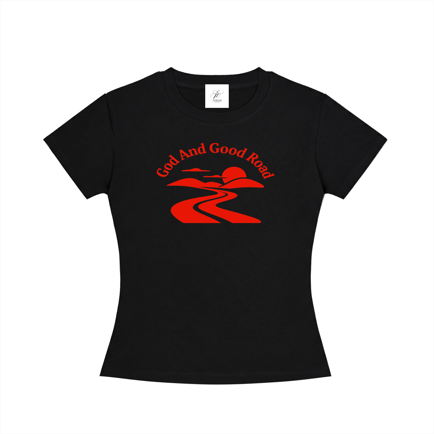 FZ Women's Slim Fit Crewneck Good Road Tee
