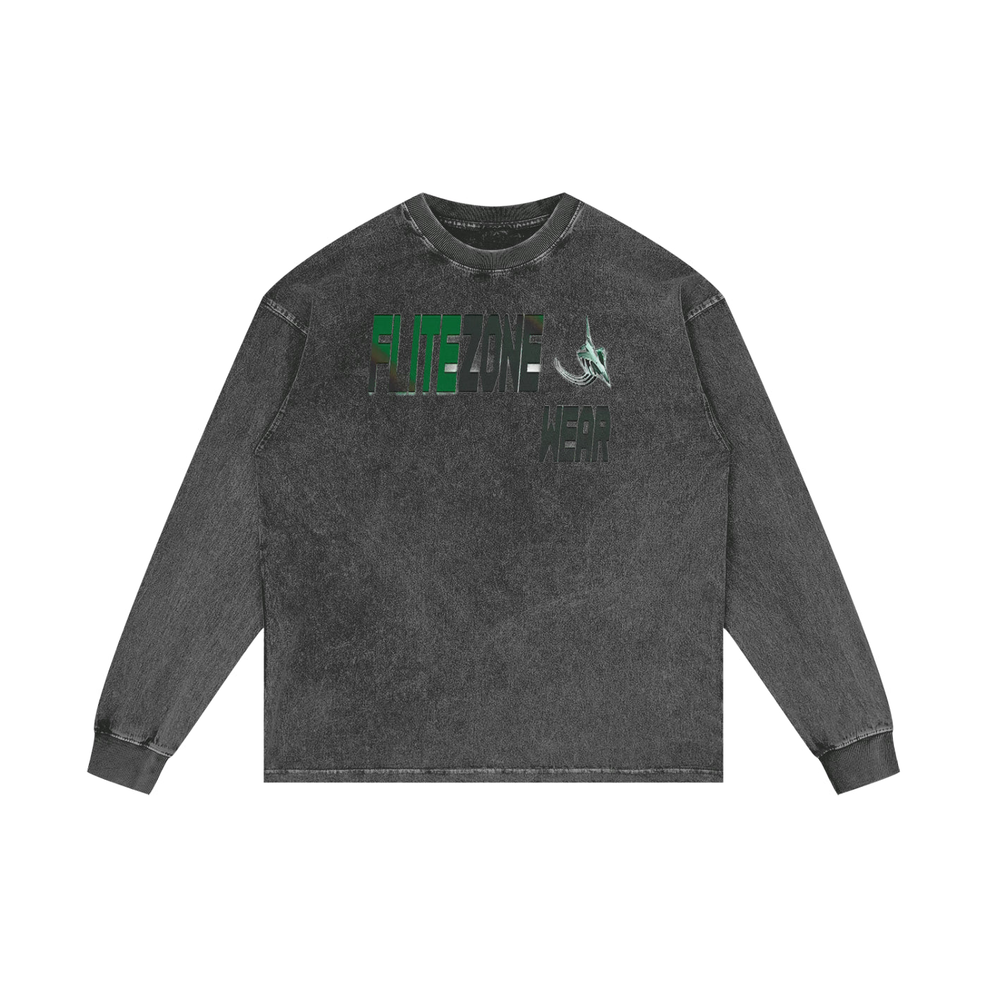 FZ Unisex Acid Wash Oversize Long Sleeve Tee