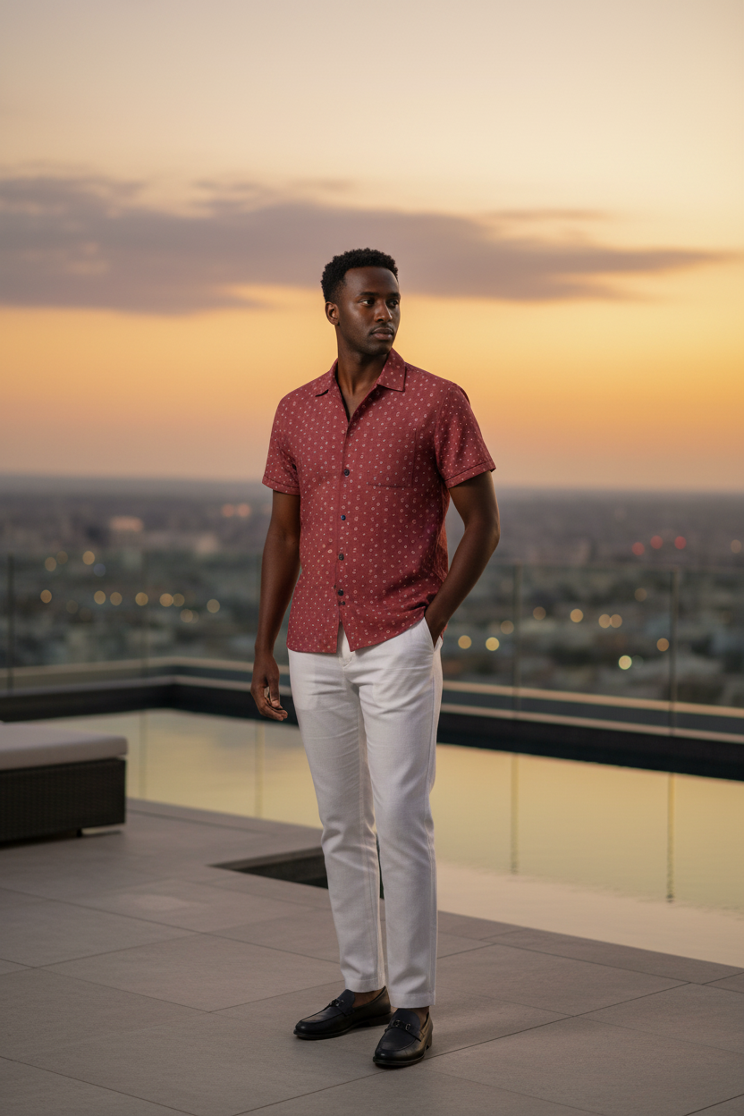 Ethiopian model - Rooftop Sunset