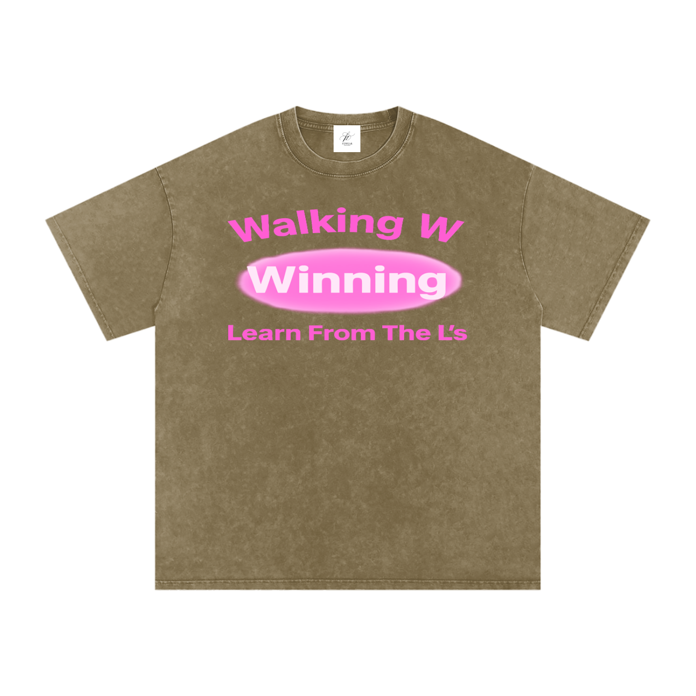 FZ Unisex Acid Wash Winning Oversize Tee