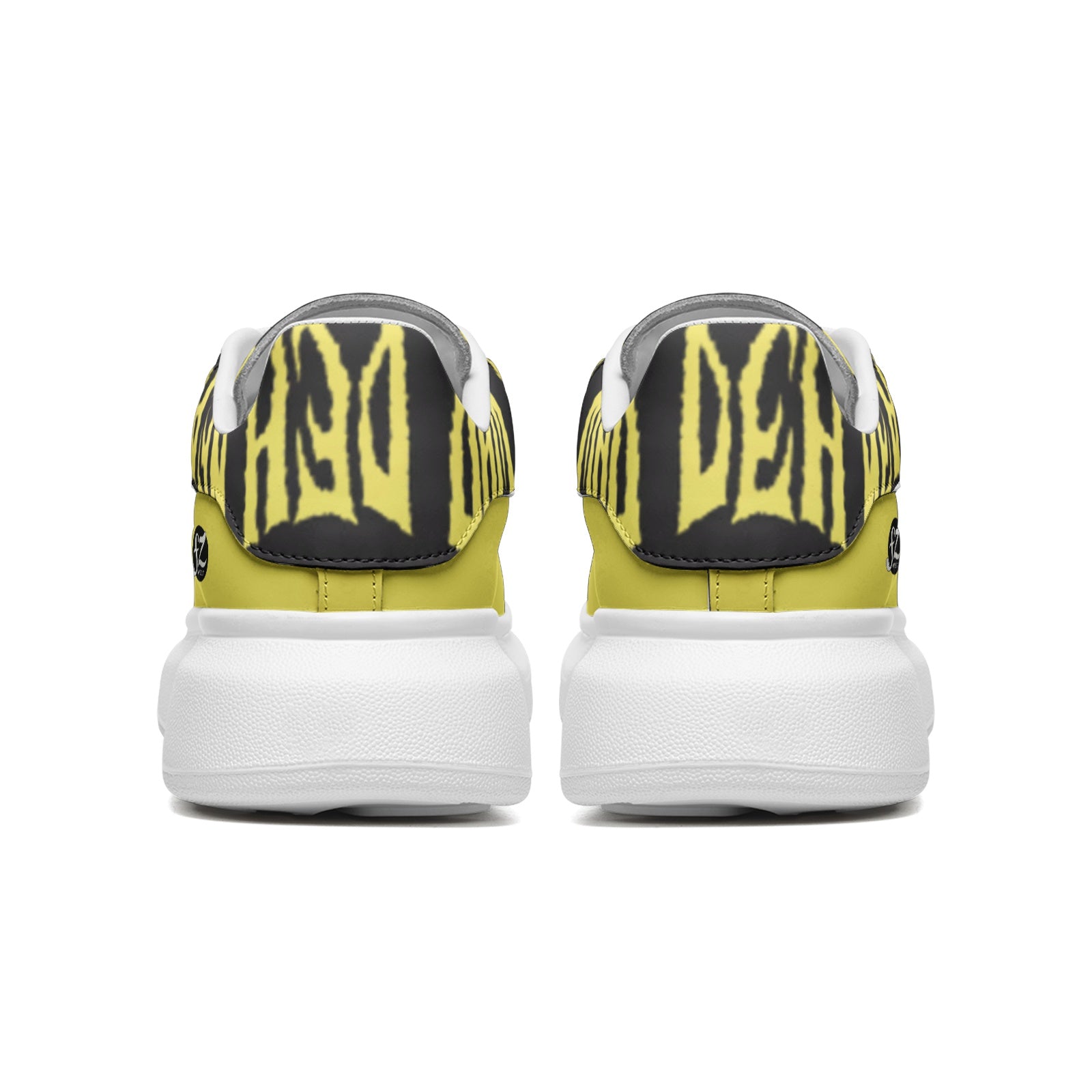 FZ Unisex Non Slip Lace Up Faux Leather Sneakers