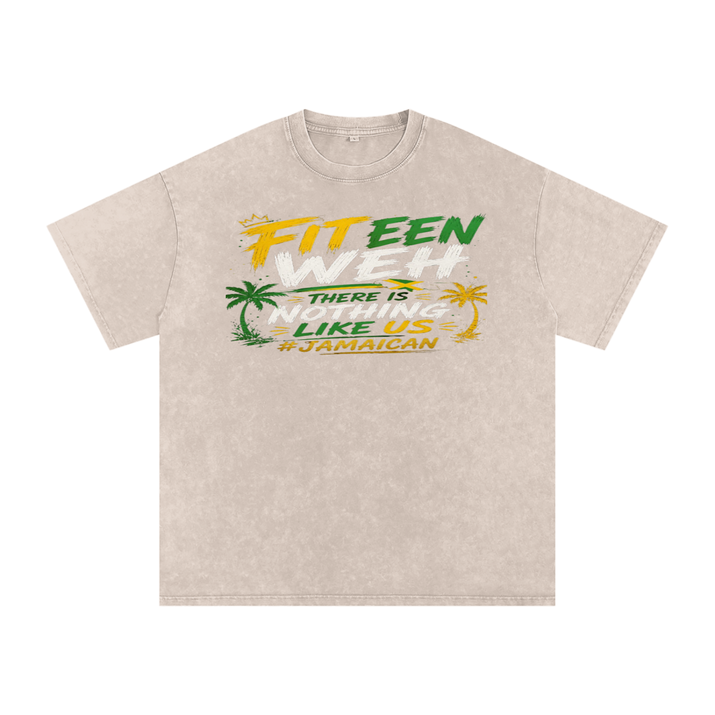 FZ Unisex Snow Washed Oversized Cotton Tee