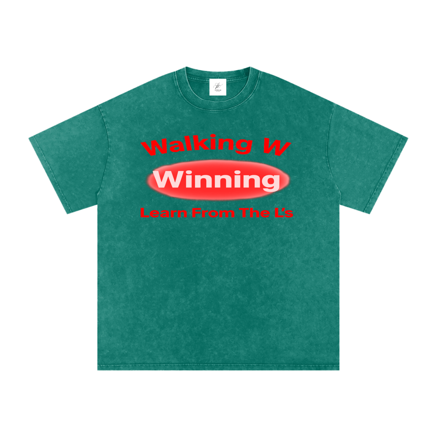 FZ Unisex Acid Wash Winning Oversize Tee