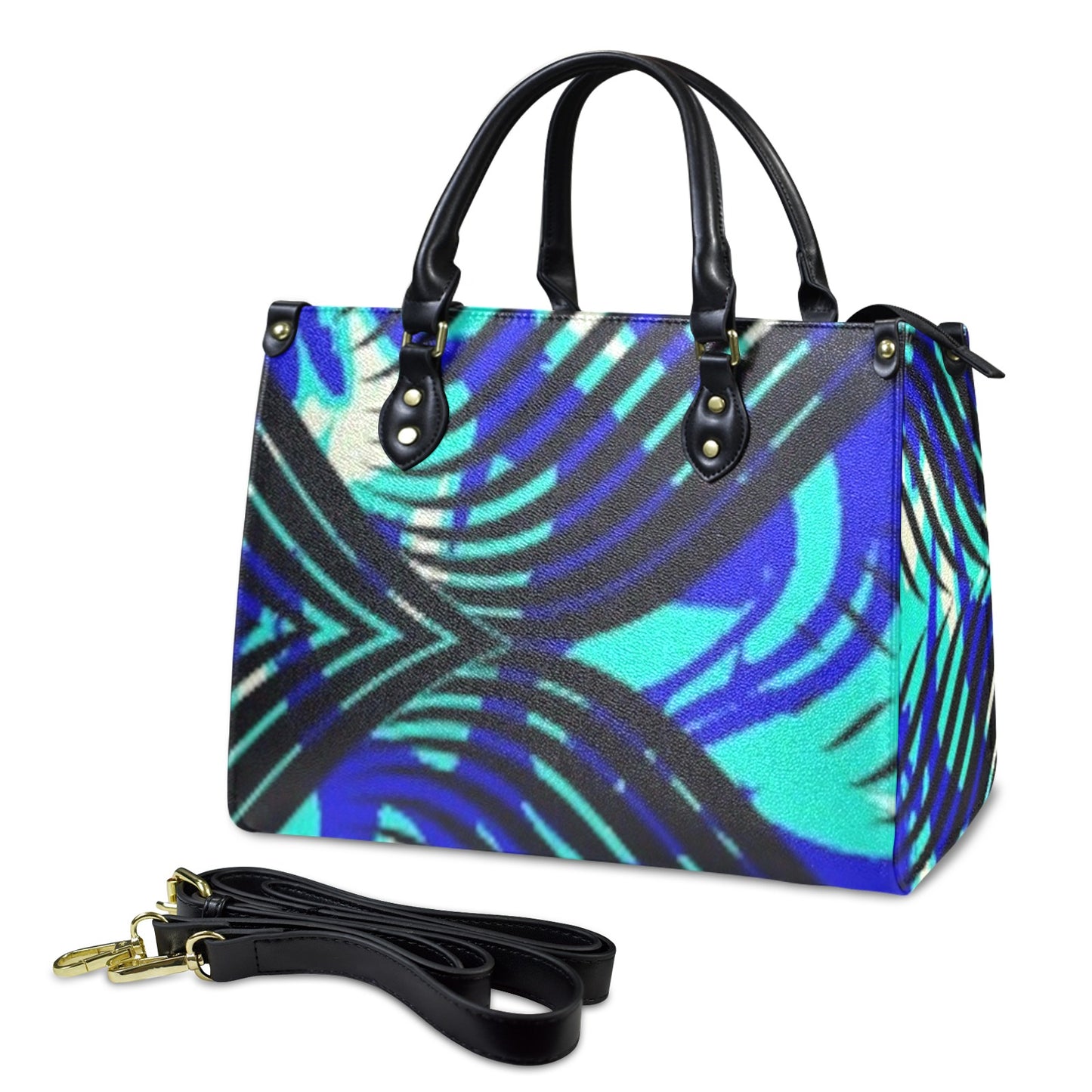 FZ Women's African Print Handbag Custom Women's Handbag-Medium interestprint