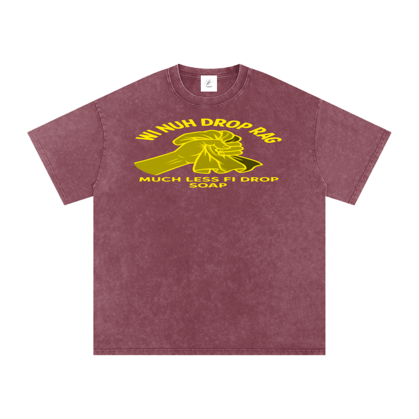 FZ Unisex Acid Wash Rag Oversize Tee