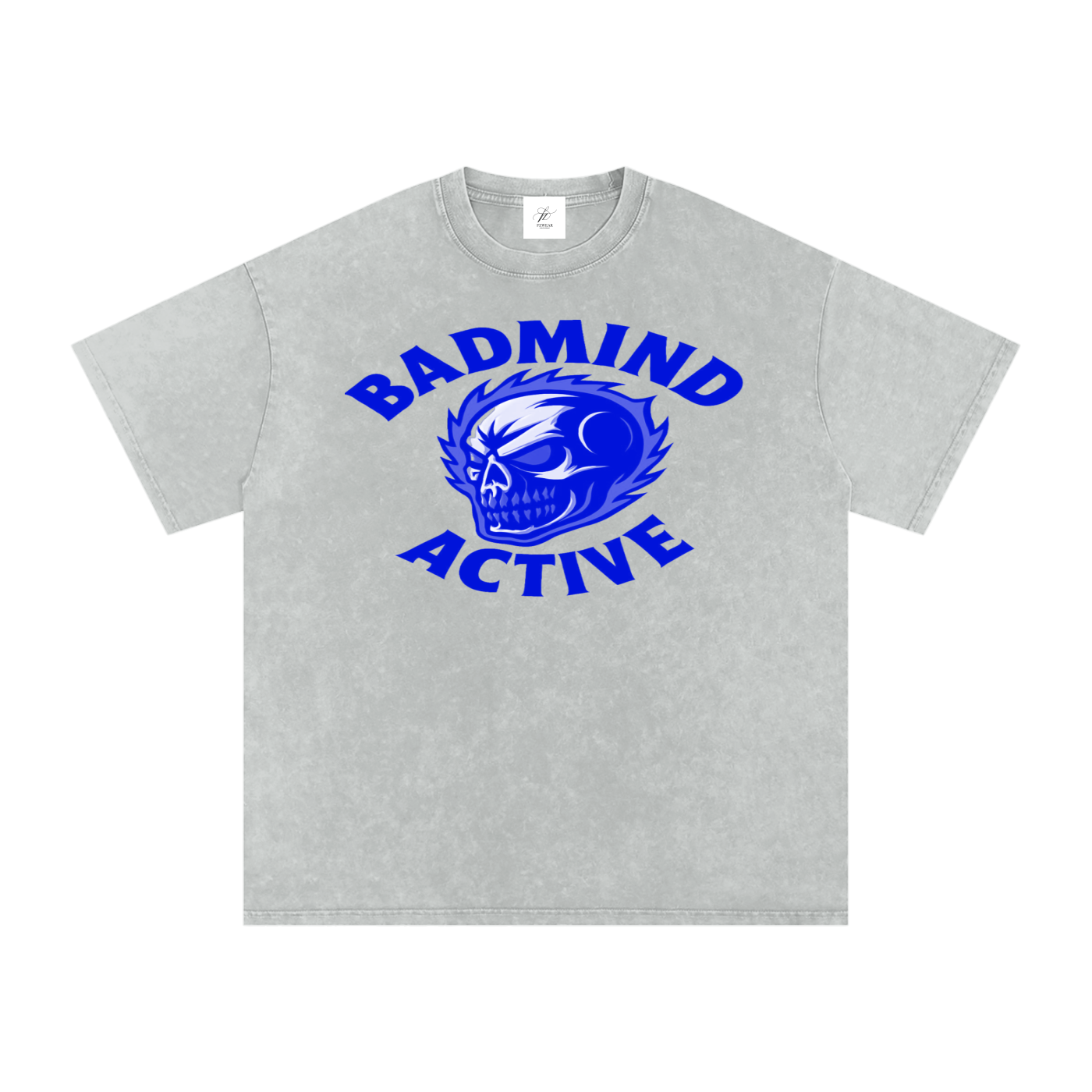 FZ Unisex Acid Wash Badmind Oversize Tee
