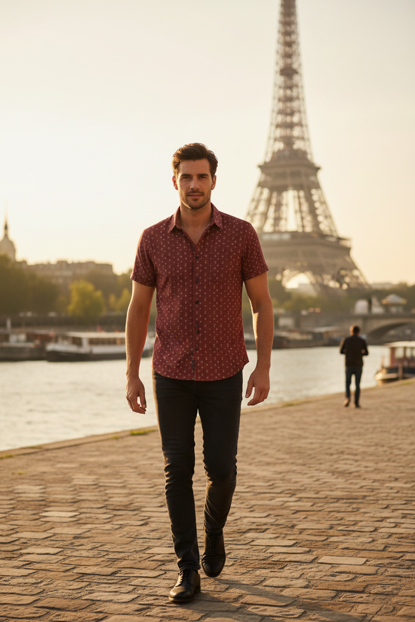 French model - Paris Seine